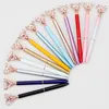 NOUVEAU Creative Multicolore Diamant Métal Papillon Diamant Stylos À Bille École Fournitures De Bureau Stylo D'affaires Papeterie Étudiant Cadeau 15 Couleur