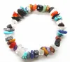 7 gemstone gravel bracelet natural crystal gravel handmade men and women temperament simple multi-color mixed batch
