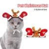 Pet Antlers Headband Holiday Christmas Costume di Halloween per cani Gatti Accessori per capelli