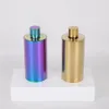 Cylindrical Hip Flasks Stainless Steel Small Wine Bottle Brilliant Portable Travel Alcohol Liquor Bottle OOA7616-4