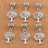 100pcslot antique argent 319x168 mm arbre de vie Big Hole Perles Charmes Pendants Diy Fit Bracelets Colliers Accessoires 8265911375