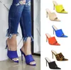 Hot Sale-2019 Kvinnors Heels Skor High Heel Tofflor Kvinnor Pumpar Stor Stor Stor Stor Toe Ladies Kvinna Slides Fashion Lady Woman Shoes