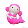 Jumbo Kawaii Cartoon Mermaid Squishy Leksaker Doftande Brödkaka Super Mjukt Slow Rising Doll Kid Toy Partihandel 66