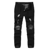 Jeans Männer Dünne Stretch Denim Hosen Neue Marke Coole Designer Marke Distressed Zerrissene Jeans Für Männer Slim Fit Hosen E21