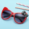 Occhiali da sole per bambini Occhiali protettivi Fashion Bowknot UV400 Summer Kids Outdoor Travel Anti Radiation Glasses