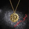 Bridal Alloy flower sunflower necklace double-layer lettering open clavicle chain jewelry wedding favor party gift wholesale