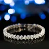 Fashion-upa och amerikanska Rom-armband Kvinnliga zirkonkristallarmband Ring utsökta lyxmodetillbehör diamant