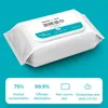 75% de álcool toxas de desinfecção esterilização portátil limpeza antibacteriana casa, escritório, viajar álcool molhado wipes 120 pcs