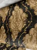 Luxury High Grade Black Gold Embossed Texture Metallic 3D Damask wallpaper for wall Roll washable Vinyl PVC Wall Paper