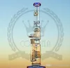 16inch Straight tube hookah bong glass large double mushroom tree perc color rig water pipe