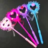 Tillverkare Sälj Lysande Fairy Sticks Flash Magic Wand Dance Performance Peach Heart Princess Stick Stand Lysous Toys