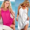 Large Size Loose Sexy Party Beach Casual Boho Wrap Slip Dress 2020 Summer Bodycon Spaghetti Strap Backless Casual Women Dress
