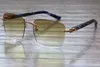 Marble Blue Aztec Rimless 8200816 designer Blue Aztec Arms Sunglasses popular Men or Woman Unisex glasses8781832