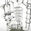 Big Recycler Hookah Bong Rökglaspipa 31 cm Gröna vattenpipor Bubblare 14,5 mm Tjocka Bongs