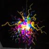 幻想的なカラフルなランプLEDペンダント掛かるライトハンド吹きシャンデリア照明1階の装飾シャンデリア