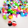 Contenitore dab in silicone da 2 ml 200 pezzi / lotto mini rotondo antiaderente multiuso per cera di stoccaggio colori assortiti286g