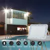 2019 Nouveau ultra-mince 60W 120W 200W Projecteur solaire extérieur étanche solaire jardin lumière lampadaires sécurité projecteurs d'urgence