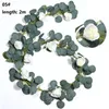 DIY Eucalyptus artificiel Garland Faux de soie Eucalyptus Feuilles Vines faites à la main Garland Greendery Mariage Fête Arc Mur Dec5922872