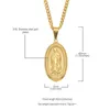 Tide brand Unisex necklace Virgin Mary Pendant jewelry Hipster personality Exquisite Stainless Steel Pendant necklace wholesal340I