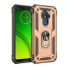 Телефонные чехлы для Motorola G8 G9 e7 G Play Power плюс один Fusion G30 G100 G50 G60 Edge 5G с кик -стенкой кольцо моды TPU Твердый ПК поглощение амортизации