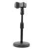 Foldable Desktop Mic Stand Adjustable Angle Foldable Table Tops Microphone Mount Holder Stand Bracket Plastic Black