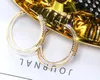 Women Jewelry Multilayer Round Hoop Earrings Shining Gold Silver Color Rhinestone Earrings for Wedding Party GA742