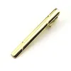 Simple Groove Twill Tie Clips Business Suits Shirt Necktie Ties Bar Clasps Fashion Jewelry for Men Will and Sandy