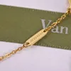 2019 collar más nuevo Edición de Navidad con el cristal de lujo de la joyería pendiente de la hoja del trébol 18K Azul Cuatro para Mujeres