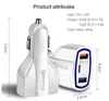 18W Quick Pd Fast Car Charger QC3.0 삼성 스마트 폰용 3USB 유형 C USB 충전 핸드폰