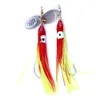15 sztuk Soft Octopus Wymiana Spódnice 7.5g W pełni Luminous Squid Rigs Trolling Lure Fishing Spinner Bass (SP026)