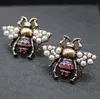 Mode-alliage goutte d'huile perle insecte dame manteau broche 925 boucles d'oreilles en argent fabricants de bijoux européens et américains en gros