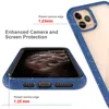 Nuova cassa del telefono in acrilico per iPhone 11 Pro Max 6 7 8 Macchie colorate antiurto Cover posteriore rigida per PC ibrido robusto trasparente