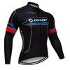 Primavera / outono GIGANTE Pro equipe bicicleta masculina ciclismo mangas compridas jersey camisas de corrida de estrada equitação tops de bicicleta respirável esportes ao ar livre maillot S21042995