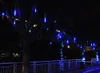 8 pz/set 30 CENTIMETRI LED Pioggia di Meteoriti Stringa di Luce Impermeabile Pioggia Tubo Appeso Luce Meteor Doccia Tubo di Pioggia Ghirlanda Albero Di Natale