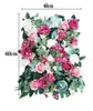 Parede artificial da flor 6040cm rosa hidrangea Fundamento Flores de casamento Flores de casamento Acessórios para decoração de casamento de festa 6030346