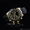 Relogio Masculino Mens Watches Luxury Watch Dress Designer Fashion Black Dial Calendar Gold Armband Folding Clasp Master Male Gif299x