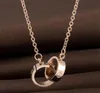 sell Designer Jewelry LOVE Necklace Plated 18K Gold Screw Necklace with Rose Gold Platinum Luxury Woman love gift 2 styles7572947