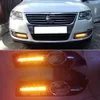 2PCS Car LED DRL DRL Daytime Light dla Volkswagen VW Passat B6 2005 2007 2008 2009 2010 2011 2011 Mgły Lampa