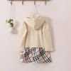 Plaid barnkläder lock ärmmar sommar baby flicka kläder aline girl039s klänningar prinsessan klänning vestidos 2594397