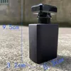 50ml Clear Black Portable Glass Perfume Spray Bottles Empty Cosmetic Containers With Atomizer For Traveler JXW467