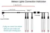 LED-Meteorschauer-Regenlichter, Weihnachtslicht, Schneefall, LED-Streifen, 8 Stück, 30–50 cm, Dekorationslicht, 100–240 V, EU-US-Stecker9898558