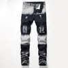 Camo Herren Distressed Ripped Jeans Camouflage Mode Stretch Hip Hop Denim Männer Streetwear 991 992