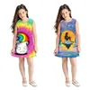 4 diseños Digital 3D Impreso Kids Girls Vestidos Verano Niños Ropa Niños Diseñador Ropa Niñas Vestido sin mangas DHL JY52