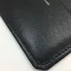 Черный Натуральная Кожа Card Case Мужчины Тонкий Карточка Кошелек Бизнес ID Держатель Кредитных Карт Женщины Карты Пакет Наличный Карман Держатель Карты Портмоне