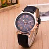 Watch Pretty NEW Best Quality Geneva Platinum Watch Women PU Leather wristwatch casual dress watch reloj ladies gold gift Fashion Watches