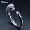 Donia jewelry luxury bangle party European and American fashion large classic animal microinlaid zircon bracelet ring set women6182282