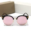 Occhiali da sole classici all'ingrosso occhiali da sole in plastica con montatura semi-senza montatura occhiali da sole uomo donna moda occhiali da sole promozionali economici