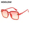 HOOLDW Nuovi occhiali da sole quadrati oversize per bambini Occhiali da sole per bambini Ragazzi Ragazze All'aperto Viaggi UV400 Eyewear9708800