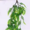 75cm Artificial Ivy Green Leaf Garland Plants Vine Fake Foliage Home Decor Plastic Artificial Flower Rattan String 3style
