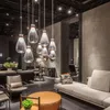 Postmoderne kreative LED-Pendelleuchten, nordisches Schlafzimmer, Nachttisch, Glas, Einzelkopf-Leuchten, Designer-Hotel-Restaurant-Hängelampe